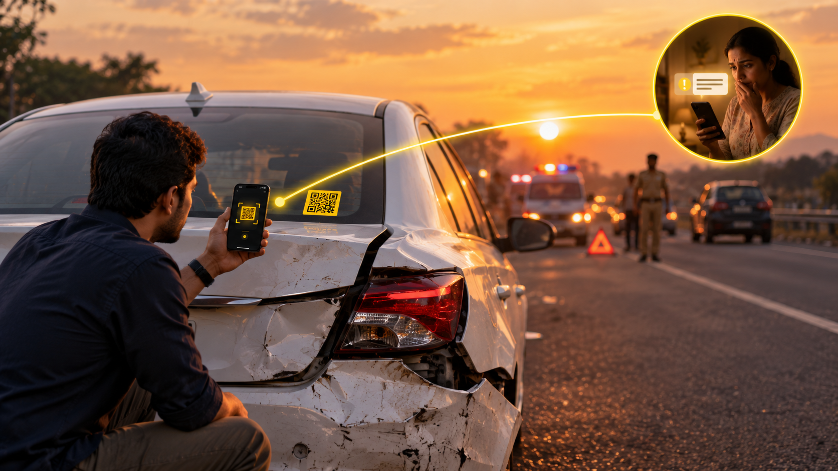Road Accident In India? Here's How HelpOne Helps You Reach Family Fast